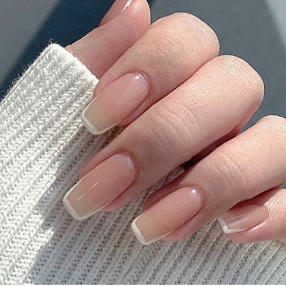 Nude French Manicure Nail Set